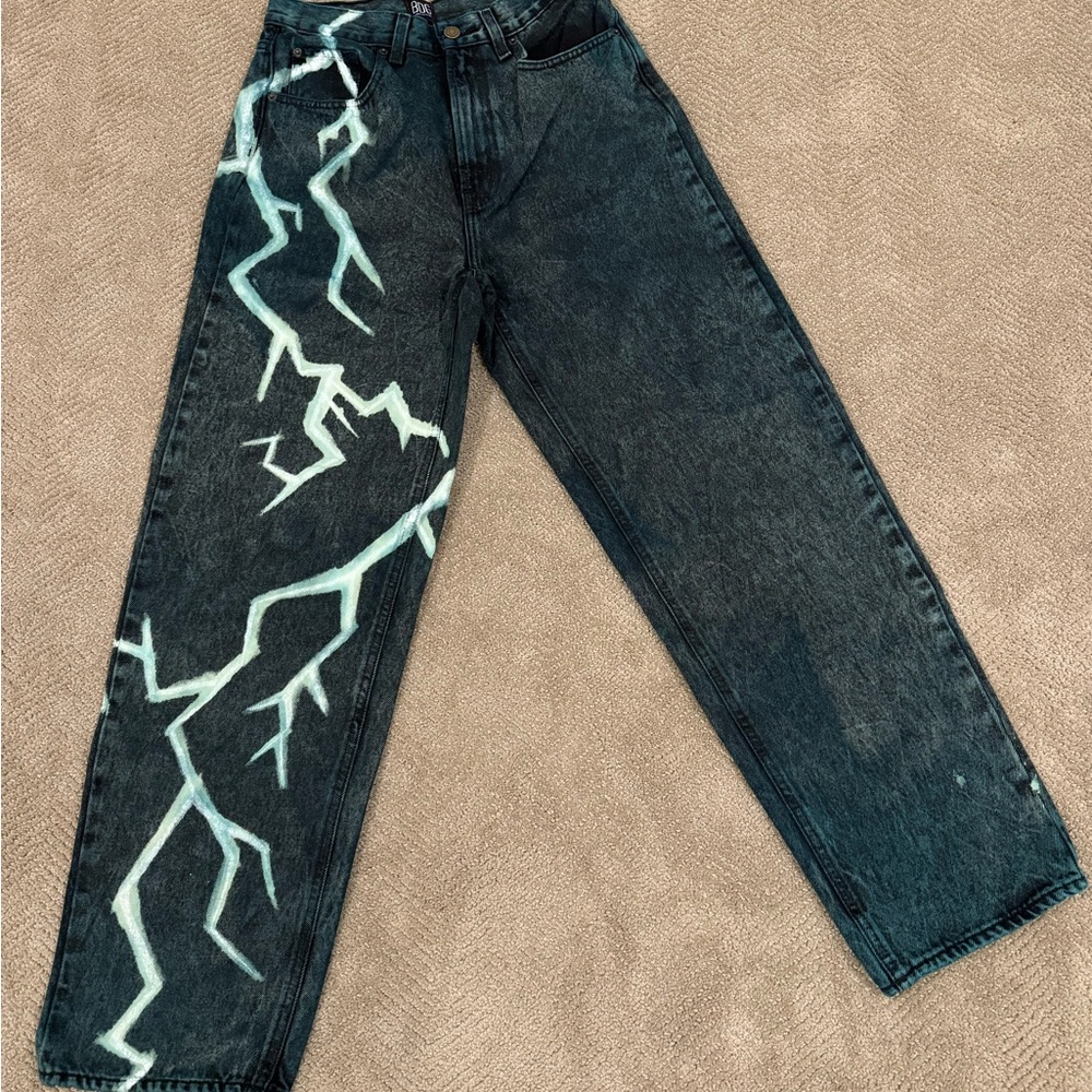BDG Jeans with Lightning Design
